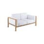 Set coussins  tissu bois blanc / Pour canapé 2 places Pevero - Unopiu