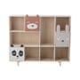 Bibliothèque Animaux bois multicolore / 3 tiroirs - L 107 x H 94 cm - Bloomingville