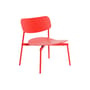 Fauteuil bas Fromme métal rouge / Aluminium - Petite Friture