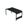 Bank Luxembourg metall schwarz / Couchtisch - 86 x 43 x H 40 cm - Fermob