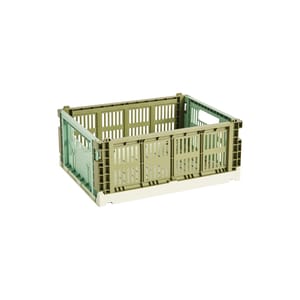 type A Restore Stackable Storage Box with Lid, 68-L, Green