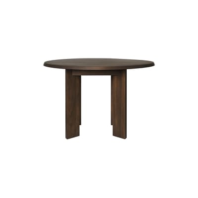 Dark wood shop pedestal dining table