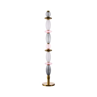 Lampadaire Léonor verre gris 