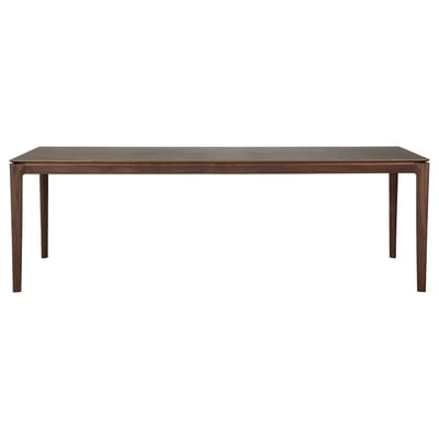Table rectangulaire Bok bois marron 