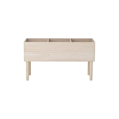 Scatole In Legno Di Abete Bloomingville - Set Di 2, Design Danese, Color Naturale, Misure Diverse