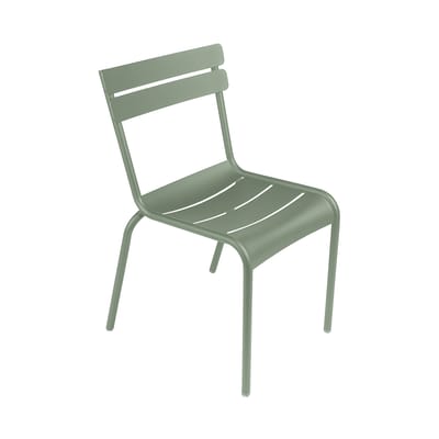 Chaise empilable Luxembourg métal vert 
