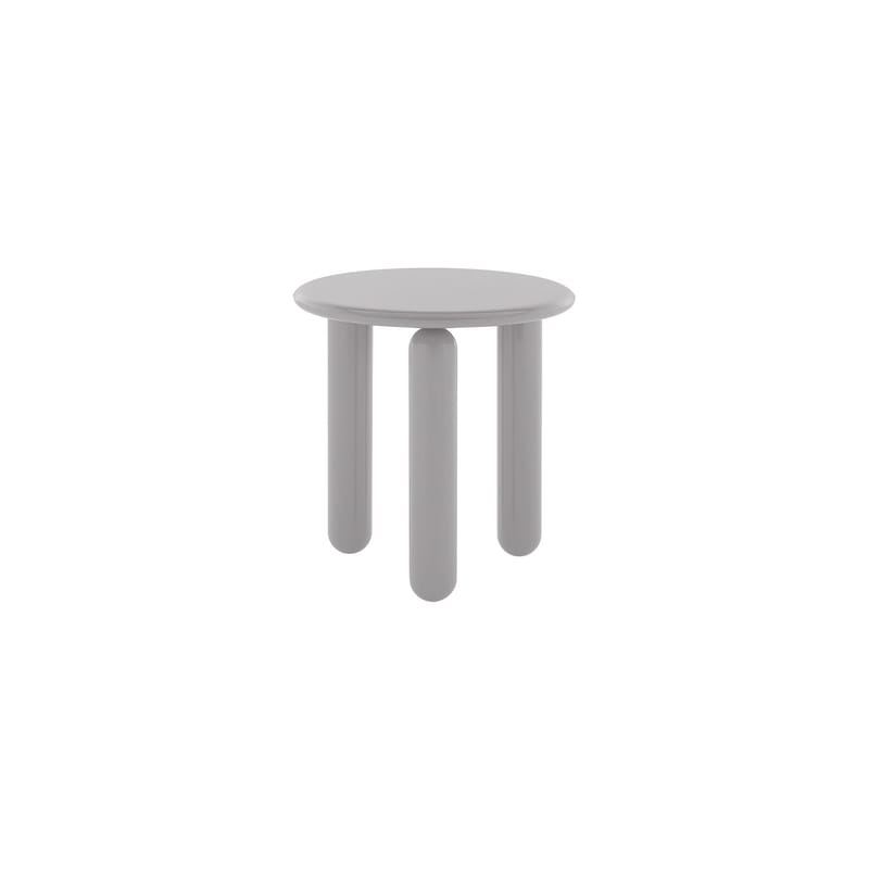 Mobilier - Tables basses - Table basse Undique Mas bois gris / Ø 48 x H 51 cm - Patricia Urquiola, 2023 - Kartell - Gris - Hêtre laqué, MDF laqué