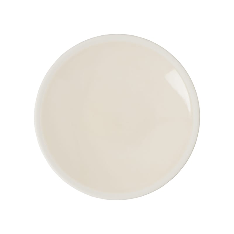 Table et cuisine - Assiettes - Assiette à dessert Sicilia céramique blanc / Ø 20 cm - Fait main en France - Maison Sarah Lavoine - Ecru - Grès peint émaillé