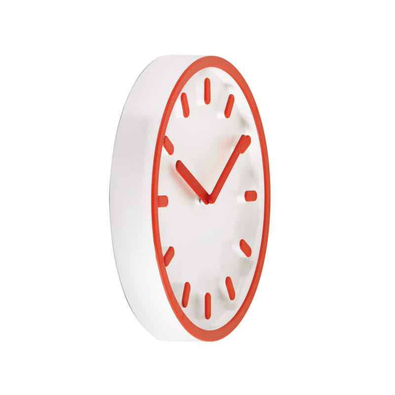 Décoration - Horloges  - Horloge murale Tempo plastique orange / Naoto Fukasawa, 2013 - Magis - Orange - ABS