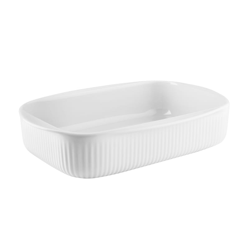 Table et cuisine - Plats - Plat à gratin Legio Nova céramique blanc / 24 x 16,5 cm - Eva Trio - 24 x 16,5 cm / Blanc - Porcelaine