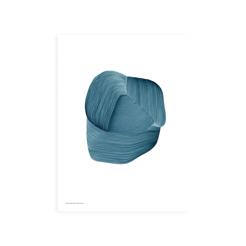 Decoration - Wallpaper & Wall Stickers - Ronan Bouroullec - Drawing 3 Poster paper blue / 50 x 67,8 cm - The Wrong Shop - Without frame - Premium paper