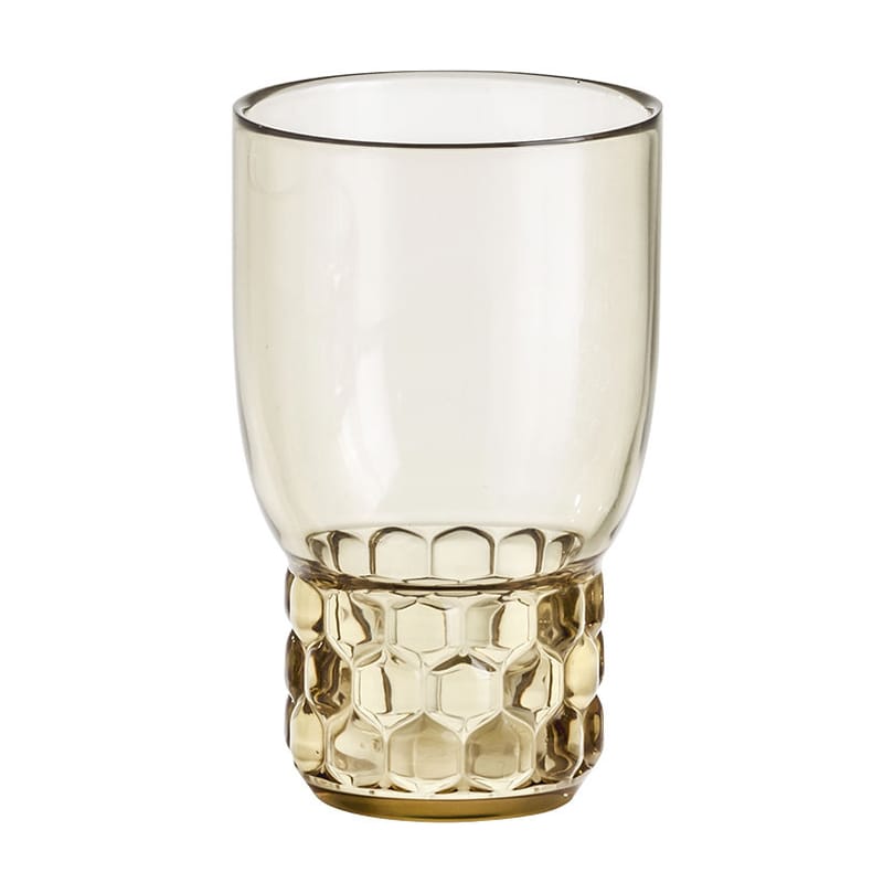 Tavola - Bicchieri  - Bicchiere Jellies Family - / Medium - H 13 cm di Kartell - Verde - PMMA