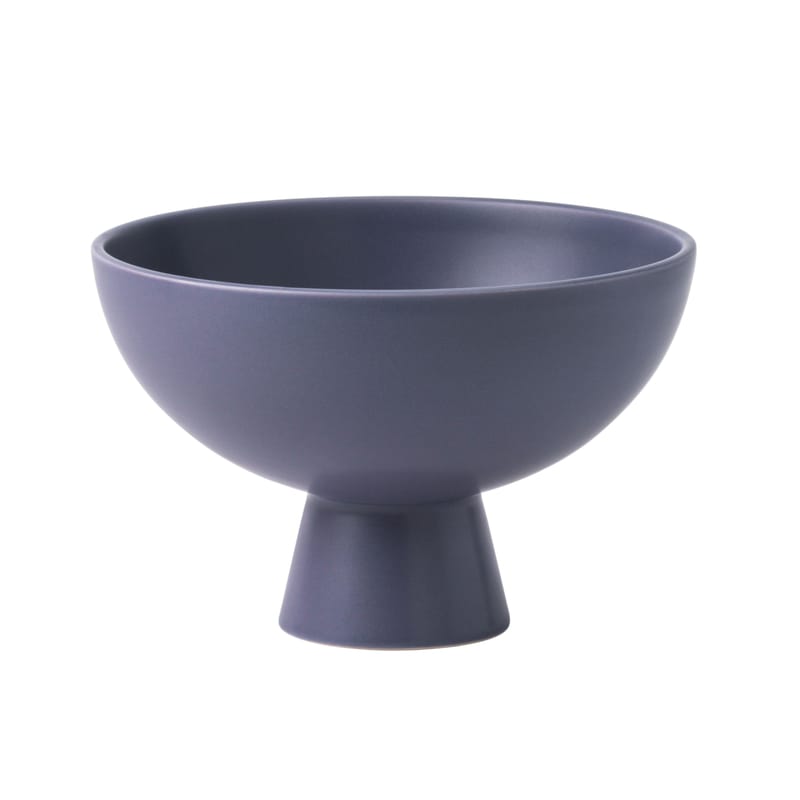 Table et cuisine - Saladiers, coupes et bols - Coupe Strøm Large céramique violet / Ø 22 cm - Fait main - raawii - Violet cendré - Céramique