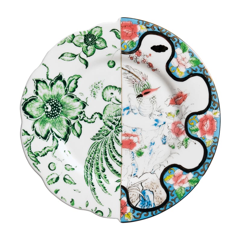 Tableware - Plates - Hybrid Zoe Dessert plate ceramic multicoloured Ø 20 cm - Seletti - Zoe - China