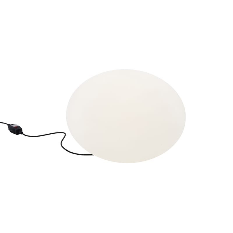 Luminaire - Luminaires d\'extérieur - Lampe d\'extérieur Globe plastique blanc / Ø 55 cm - Cinna - Blanc - Polyéthylène rotomoulé
