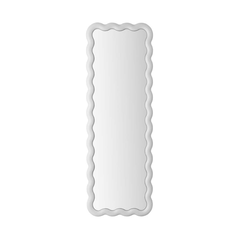 Décoration - Miroirs - Miroir lumineux Illu LED plastique blanc / L 55 x H 165 cm - Normann Copenhagen - 55 x 165 cm / Blanc - Acier, Acrylique, Verre