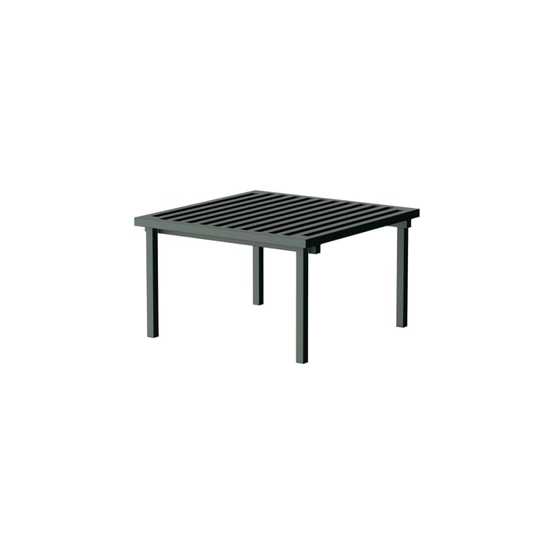 Jardin - Tables basses de jardin - Table basse 19 Outdoors métal vert / 62,5 x 62,5 x H 37 cm - Aluminium - NINE - Vert - Aluminium thermolaqué