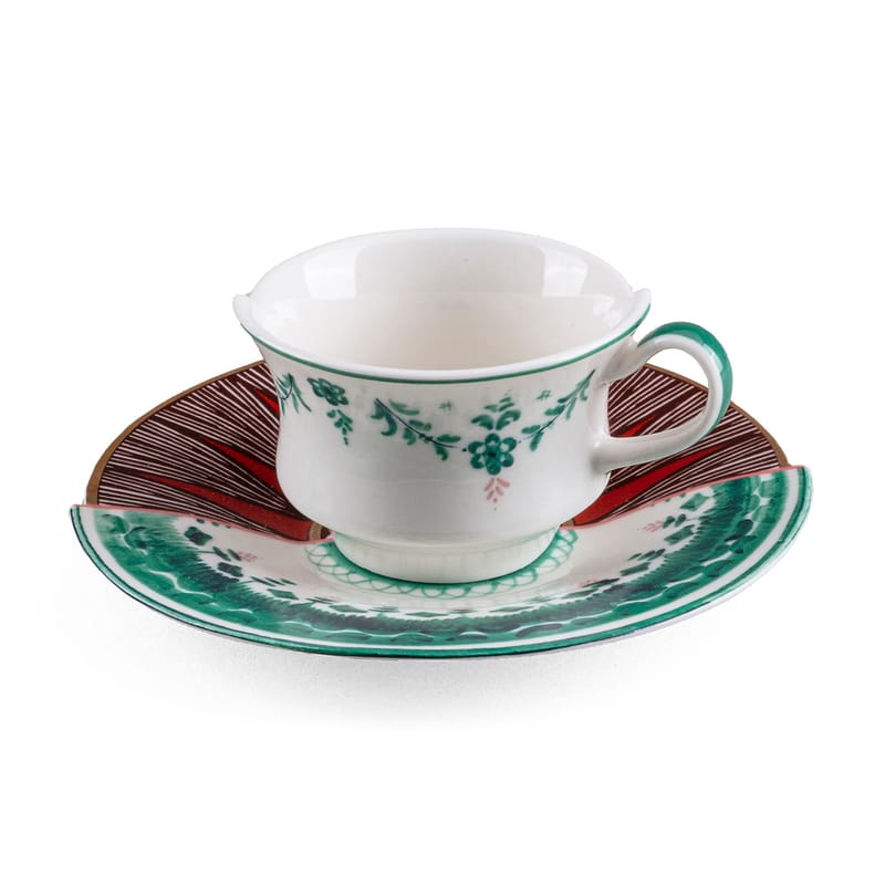 Table et cuisine - Tasses et mugs - Tasse à café Hybrid Chucuito / Set tasse à café + soucoupe - Seletti - Chucuito - Porcelaine