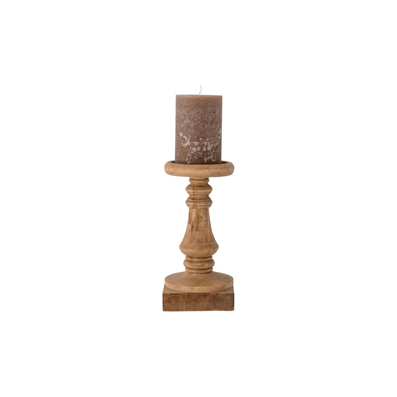 Bloomingville Noore Candle stick - natural wood