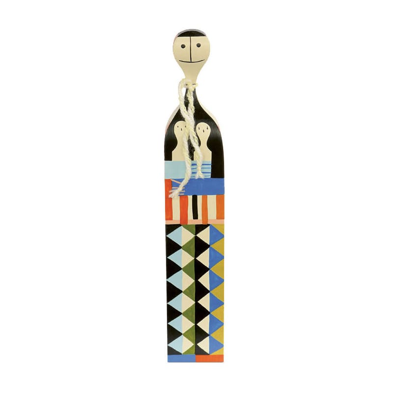Décoration - Pour les enfants - Décoration Wooden Dolls - No. 5 bois multicolore / By Alexander Girard, 1952 - Vitra - No. 5 - Sapin