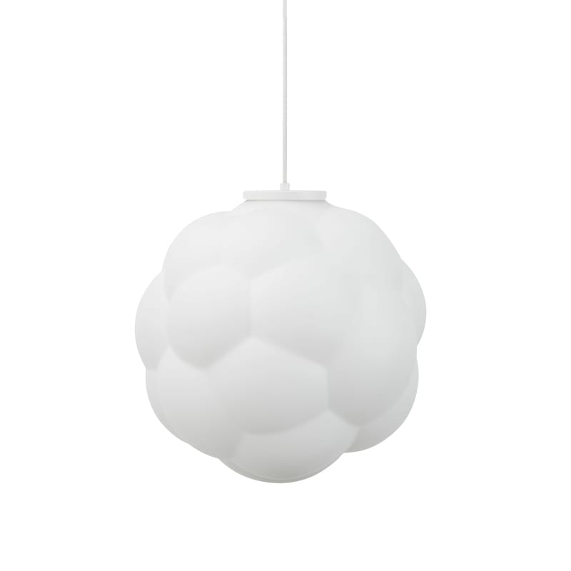 Luminaire - Suspensions - Suspension Bubba verre blanc / Ø 42 cm - Normann Copenhagen - Ø 42 cm / Blanc - Verre