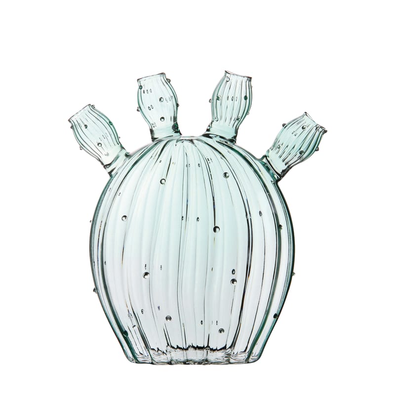 Décoration - Vases - Vase Cactus verre vert - & klevering - Vert transparent - Verre