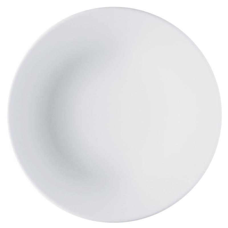 Table et cuisine - Assiettes - Assiette Ku céramique blanc / Ø 27 cm - Alessi - A l\'unité / Blanc - Porcelaine