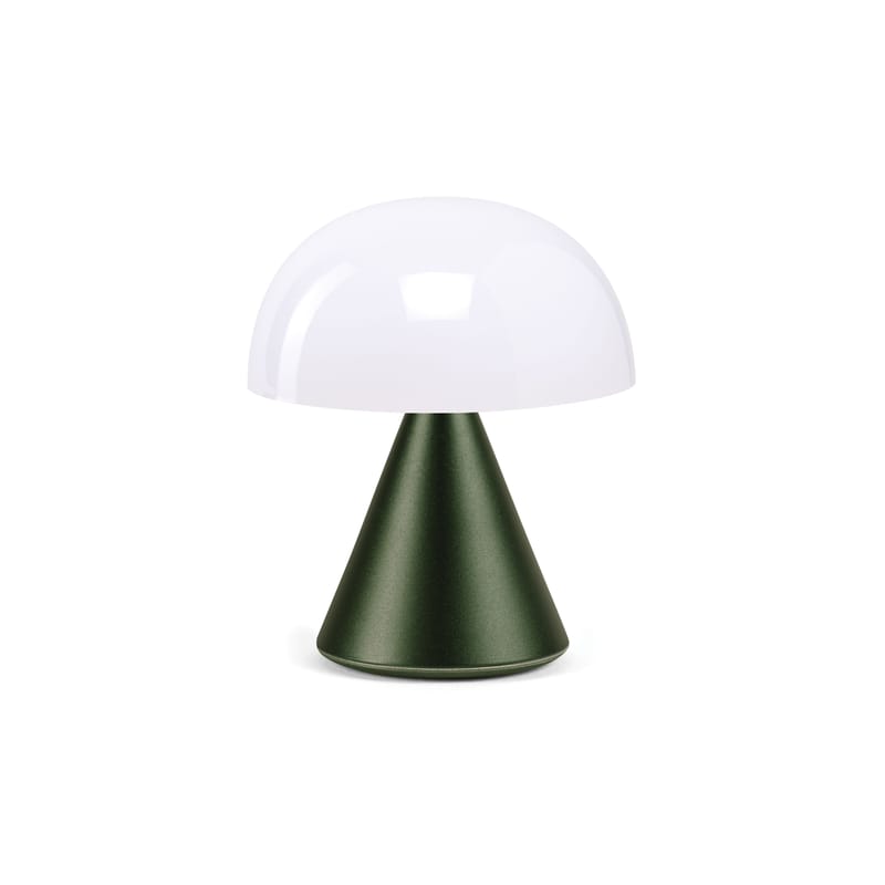 Luminaire - Lampes de table - Lampe sans fil rechargeable Mina Mini LED métal plastique vert / H 8,3 cm / INDOOR - Lexon - Vert foncé - ABS, Aluminium