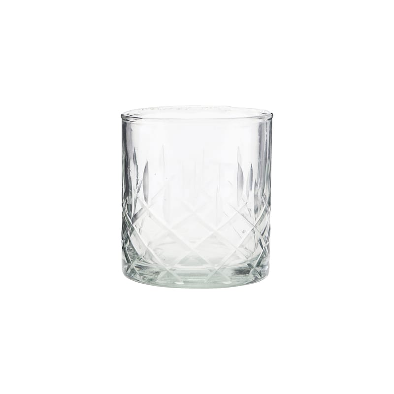 Tisch und Küche - Gläser - Whisky Glas Vintage glas transparent / Ziseliertes Glas - House Doctor - Transparent - Glas, ziseliert