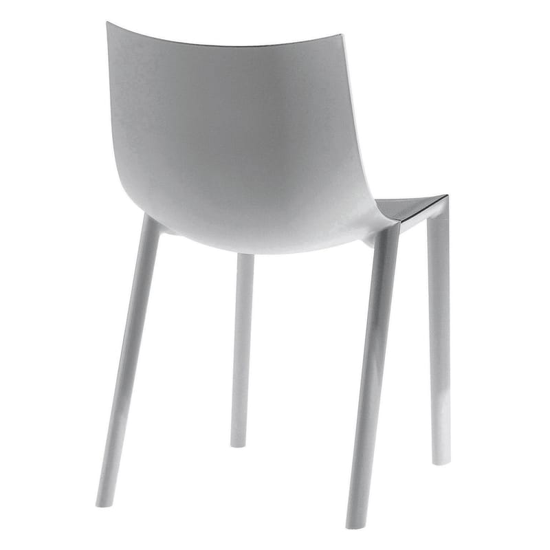 Mobilier - Chaises, fauteuils de salle à manger - Chaise empilable Bo plastique gris - Driade - Gris - Polypropylène