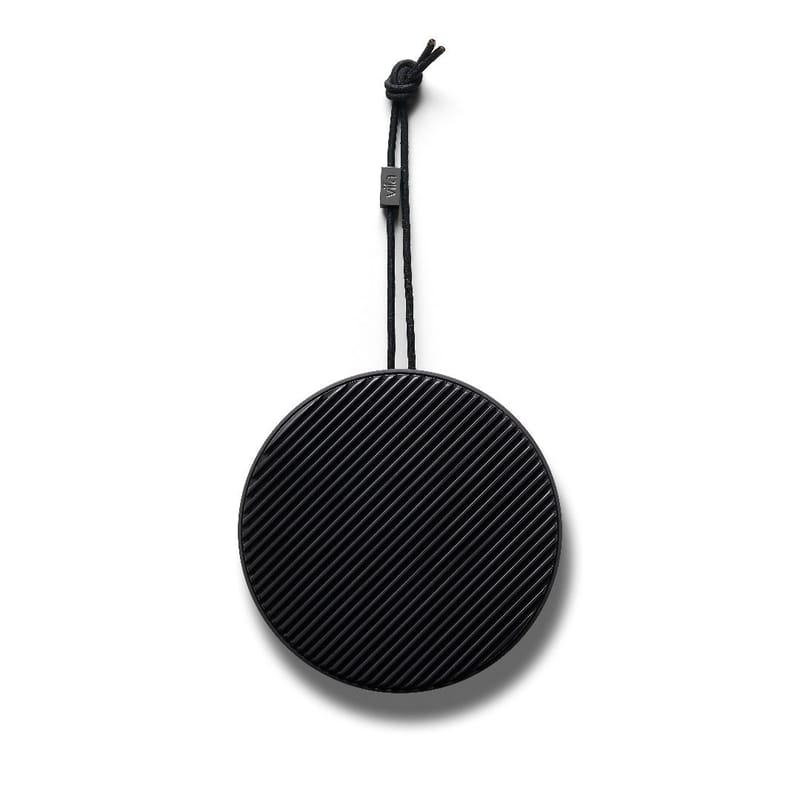 Décoration - High Tech - Enceinte Bluetooth City plastique gris noir / Sans fil - Ø 10,5 cm - Son à 360° - Vifa - Gris pierre - ABS, Aluminium