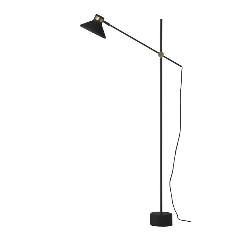 Luminaire - Lampadaires - Lampadaire Mr métal noir / H 140 cm - Frandsen - Noir mat - Métal peint