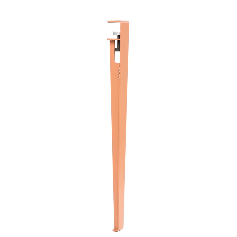 Mobilier - Bureaux - Pied avec fixation étau métal rose / H 75 cm - Pour créer table & bureau - TIPTOE - Rose Cendré - Acier thermolaqué
