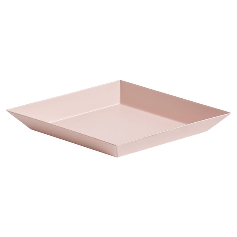 Table et cuisine - Plateaux et plats de service - Plateau Kaleido XS métal orange / 19 x 11 cm - Hay - Pêche - Acier peint