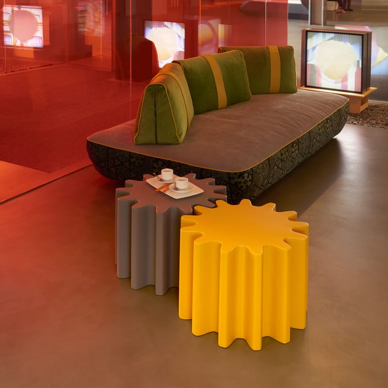 Table basse Gear Slide - jaune | Made In Design