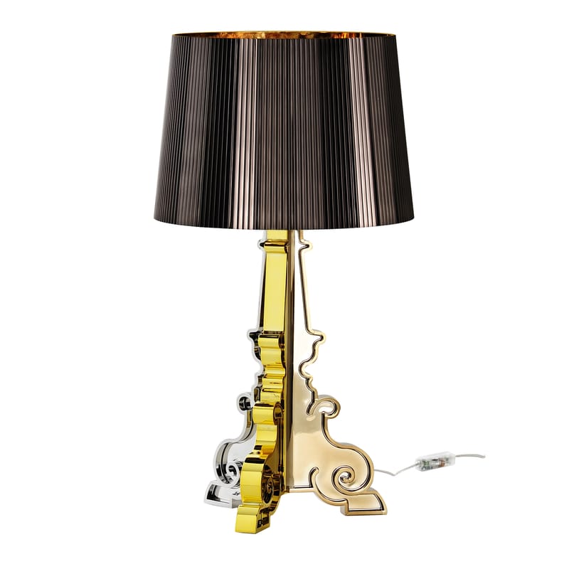 Lighting - Table Lamps - Bourgie Table lamp plastic material metal - Kartell - Titanium - ABS