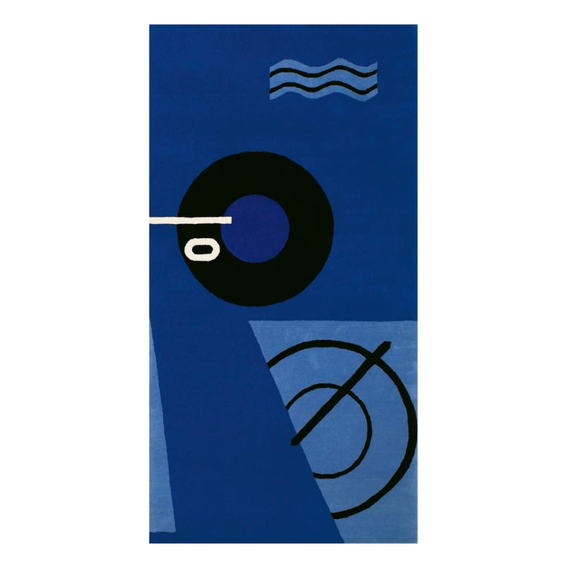 Décoration - Tapis - Tapis Bleu Marine  bleu / Réédition 1925 - 1935 / Noué main - ClassiCon - Bleu -   Pure laine