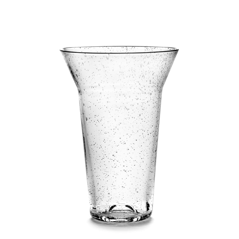 Table et cuisine - Verres  - Verre Large verre transparent / Ø 10 x H 15 cm - Serax - H 15 cm / Transparent - Verre recyclé