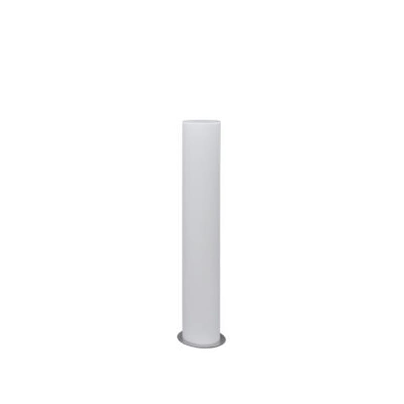 Leuchten - Stehleuchten - Bodenleuchte Tubo Small metall plastikmaterial weiß / H 110 cm - Stamp Edition - Small / weiß, lichtdurchlässig - Metall, Polypropylen