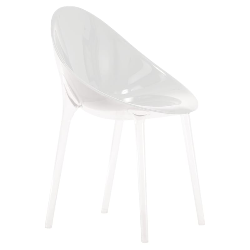 Mobilier - Chaises, fauteuils de salle à manger - Fauteuil Mr. Impossible plastique blanc / opaque - Kartell - Blanc opaque - Polycarbonate