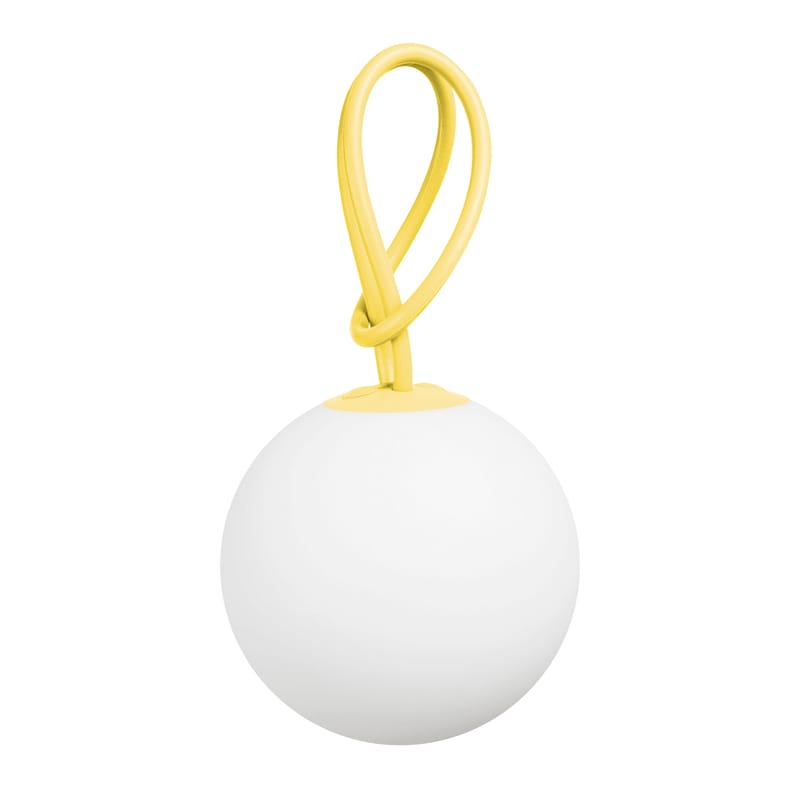 Décoration - Pour les enfants - Lampe extérieur sans fil rechargeable Bolleke LED plastique jaune - Fatboy - Jaune Citron - Polyéthylène, Silicone