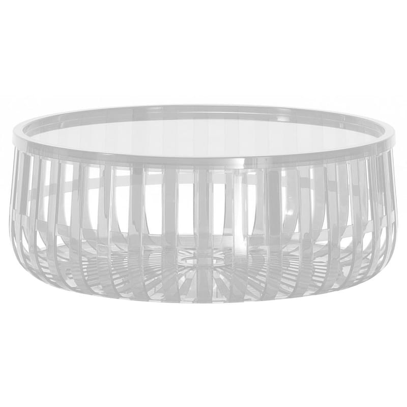 Möbel - Couchtische - Couchtisch Panier plastikmaterial transparent - Kartell - Kristall - Polykarbonat