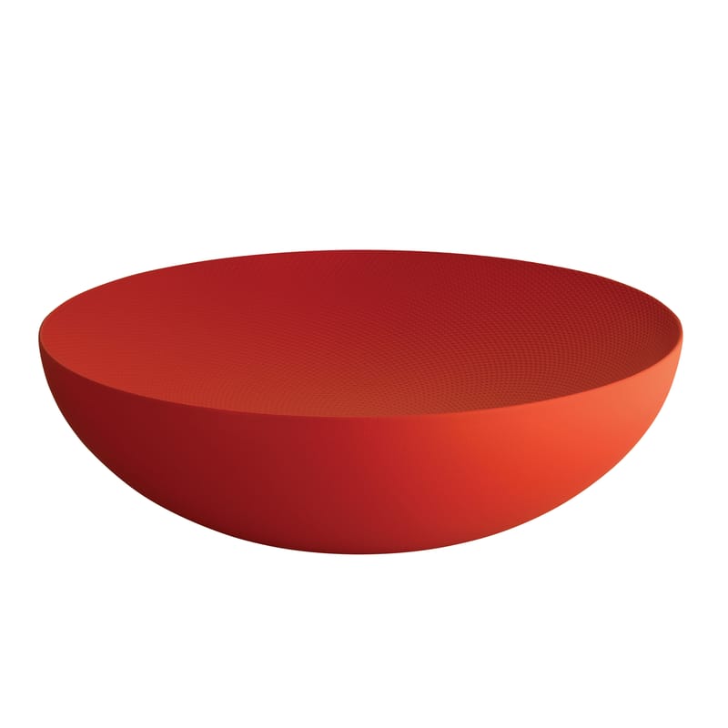 Table et cuisine - Corbeilles, centres de table - Coupe Double métal rouge / Ø 32 cm - Alessi - Rouge - Acier époxy