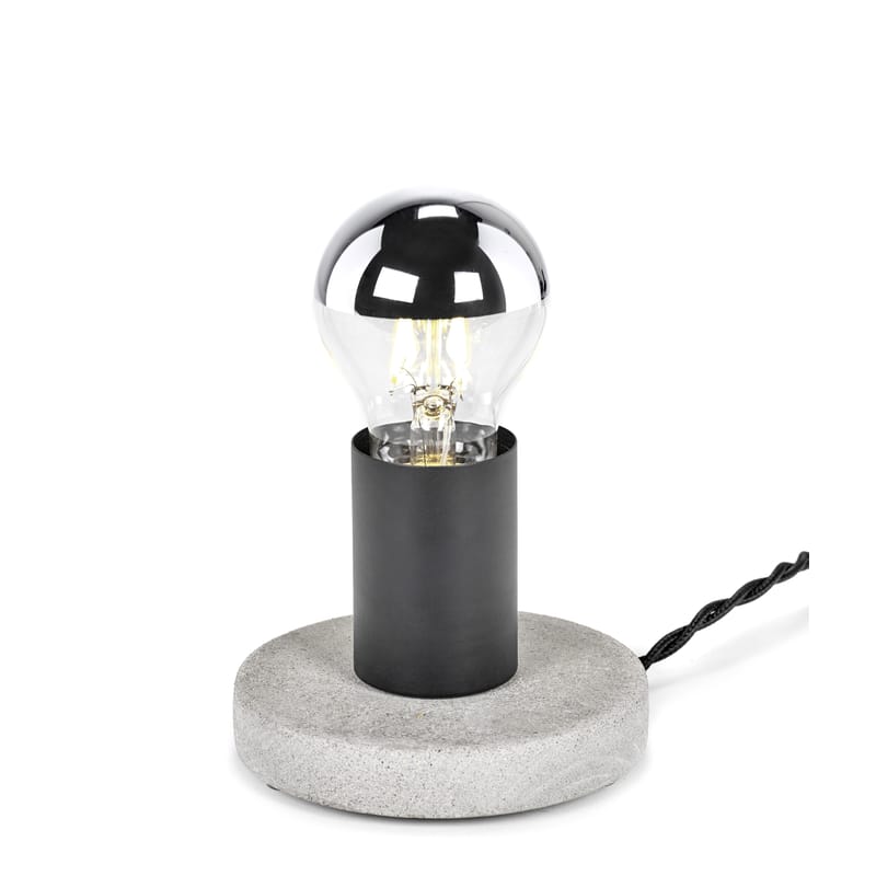 Luminaire - Lampes de table - Lampe de table Essentials n°19 pierre gris noir / Base béton - Serax - Béton gris - Béton, Métal peint