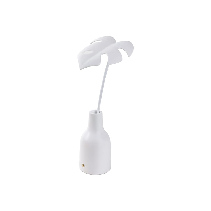 Luminaire - Lampes de table - Lampe sans fil rechargeable Leaf Lamp - Delicio plastique blanc / LED - Seletti - Delicio / Blanc - Résine