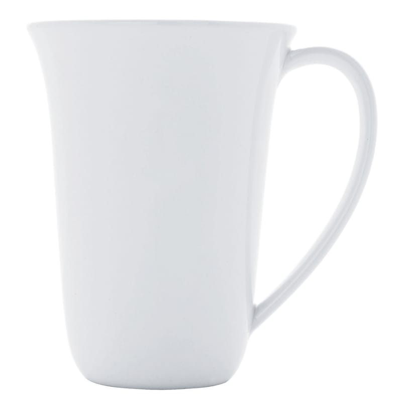 Table et cuisine - Tasses et mugs - Mug Ku céramique blanc - Alessi - A l\'unité / Blanc - Porcelaine