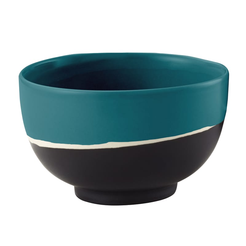 Tisch und Küche - Salatschüsseln und Schalen - Schale Sicilia keramik blau schwarz / Ø 8,5 cm - Maison Sarah Lavoine - Blau \