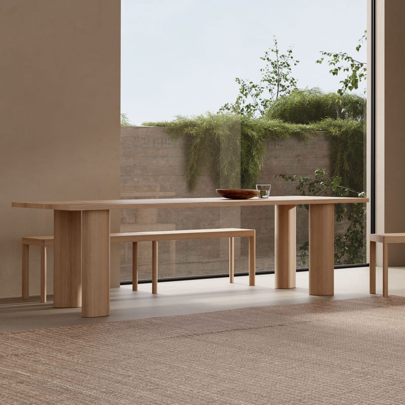 Table rectangulaire Galta Forte KANN DESIGN - bois naturel | Made In Design
