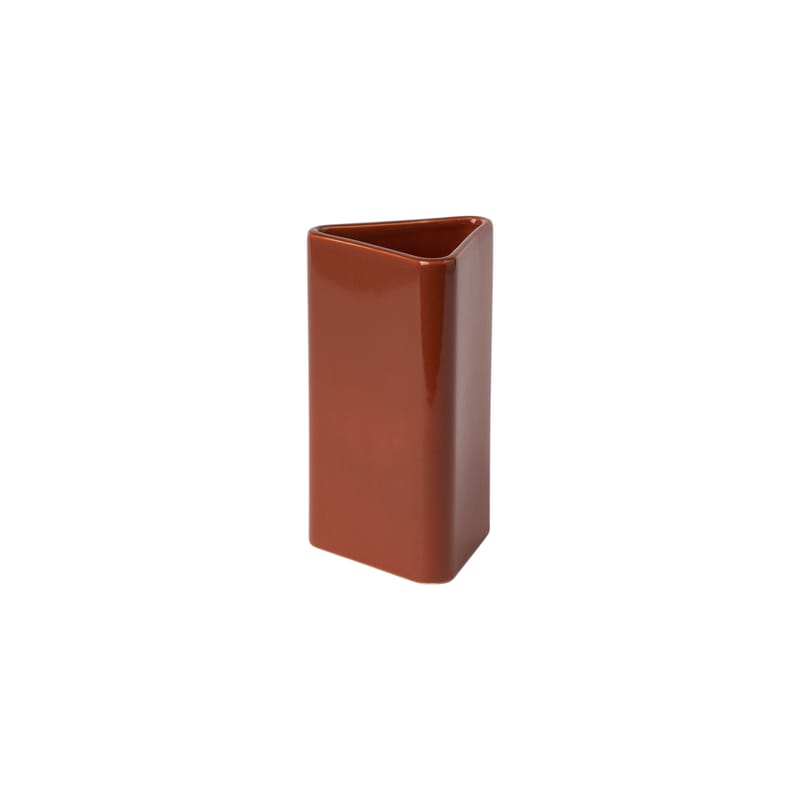 Décoration - Vases - Vase Canvas Small céramique marron / H 15 cm - Fait main - raawii - Rhum cubain - Céramique émaillée