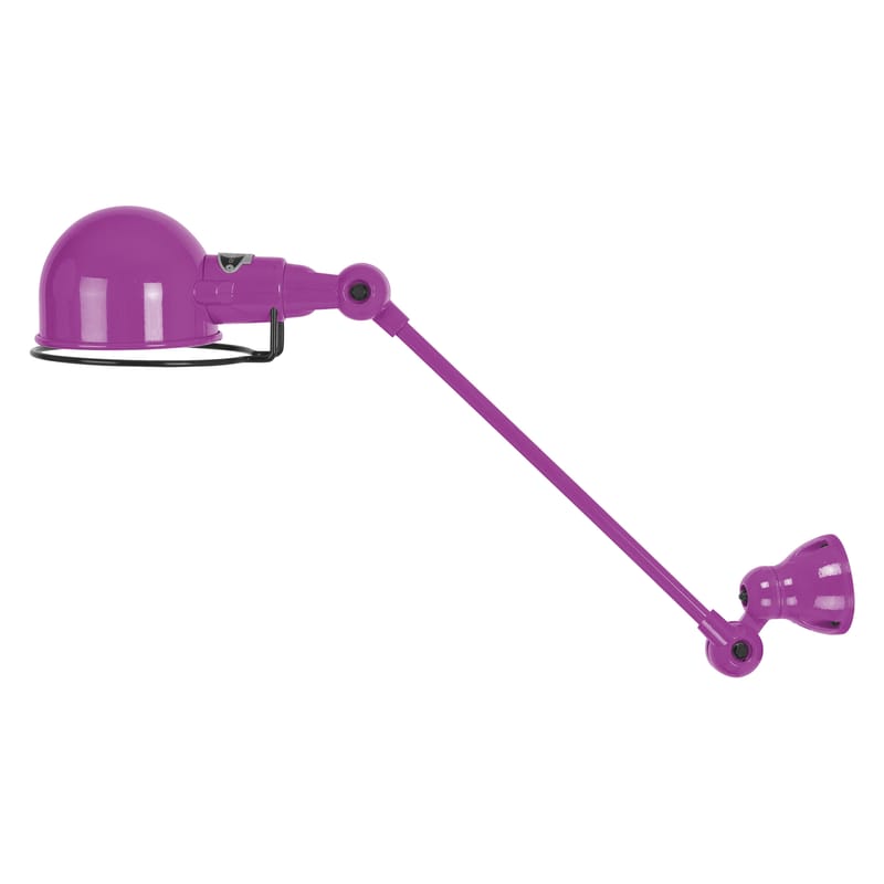 Luminaire - Appliques - Applique Signal métal violet / 1 bras - L 30 cm - Jieldé - Violet brillant - Acier inoxydable